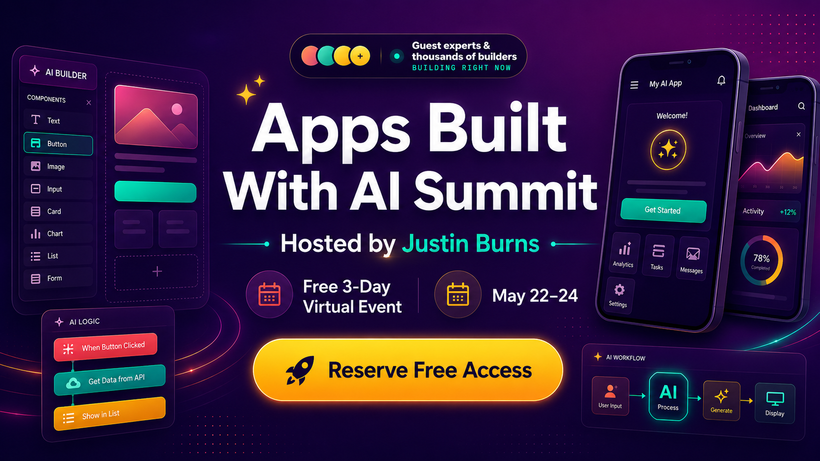 Apps Built With AI Summit promotional banner